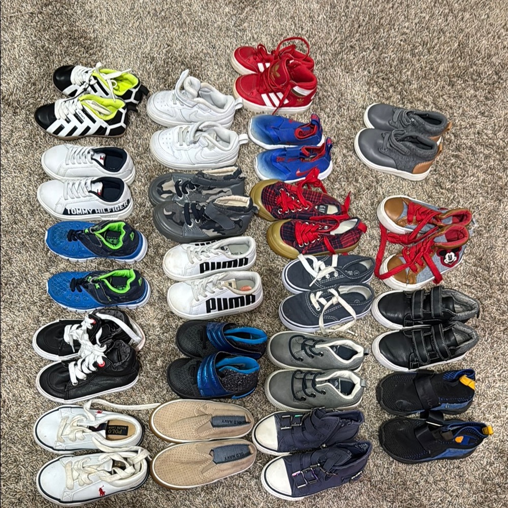 Adidas Kids Red Sneakers